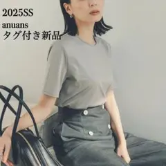 新品 anuans グロッシーカットトップス Tシャツ カットソー グレーのサムネイル
