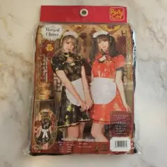 新品未使用Party City コスプレ チャイナメイド ブラック