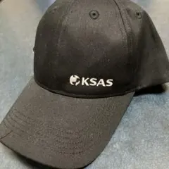 KSAS ブラック ベースボールキャップ フリーサイズ