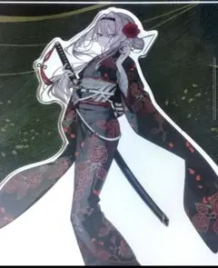 京友禅「椿牡丹文」紅蓮 : ブラックシャドウ ジオラマアクリル NIKKE