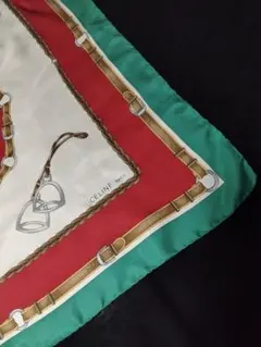 CELINE　 シルク100 スカーフ　 絹　イタリア製