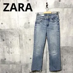 ZARA ザラ レディース カットオフフレアデニム フレアジーンズ w26