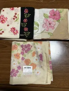 renomaとBIGIの花柄ハンカチ3枚セット