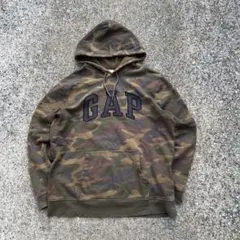 GAP Logo Hoodie Camouflage Pattern L