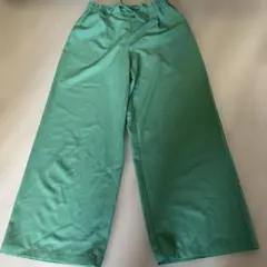 ワイドパンツ イージーパンツ　グリーン