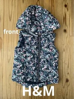 H&M 花柄ダウンベスト　EUR98-104