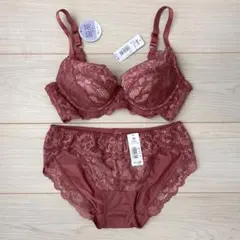 エメフィール サイドパネル 脇高 ブラジャー&ショーツ 上下セット B65