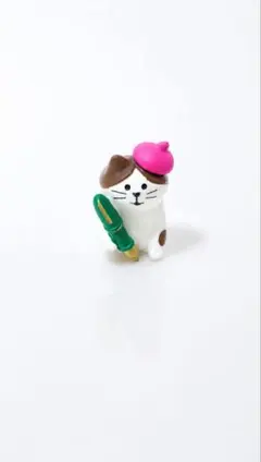 コンコンブル 猫の置物 ベレー帽 万年筆