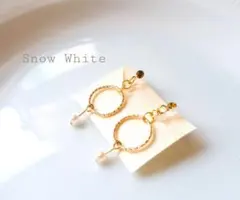 ホワイトスノー　イヤリング*