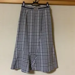 チェック　マーメイドスカートのサムネイル