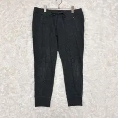 ユニクロ スウェットパンツ ダークグレー 9分丈（L）リラックス ジョガー 綿混