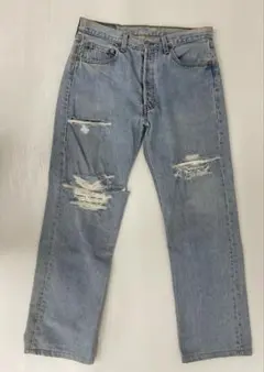 90s euro Levi's 881 リーバイス ダメージデニムパンツ W34 90s euro Levi's 881 リーバイス ダメージデニムパンツ W34 - メルカリ