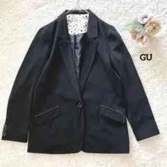 ジーユー テーラードジャケット M ブラック オーバーサイズ GU