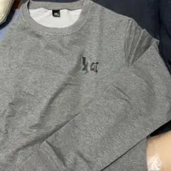 グレー ロゴ入り トレーナー XXL