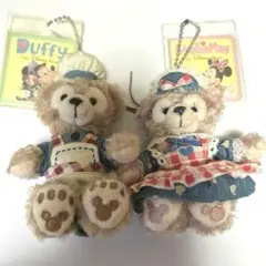 ダッフィー　シェリーメイ　バレンタイン　ぬいぐるみストラップ　ぬいスト