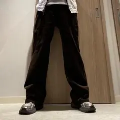 COMME CA DU MODE MEN LL コーデュロイ ワイドカーゴパンツ