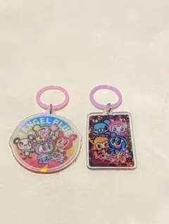 めじるしアクセサリー　キーホルダー　８個セット　エンジェルブルー　ナカムラくん