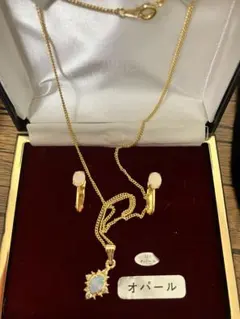 天然オパール ネックレス イヤリング - メルカリ