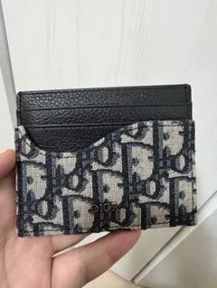 Dior モノグラム カードケース ブラック ベージュ