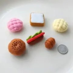フェルト　ミニチュア　パン　６個セットのサムネイル