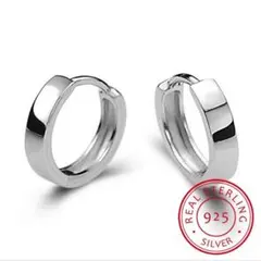 フープ サークル リング ピアス シルバー925 保存袋付き #C232-6