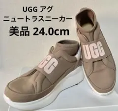 UGG アグ ニュートラスニーカー ブラウン ピンク 超軽量 厚底 スリッポンのサムネイル