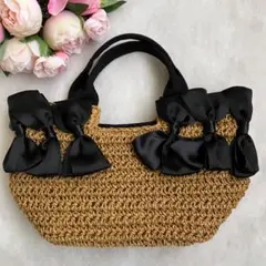 Prima Scherrer】トートバッグ サイドフリル チャーム ブラック - メルカリ