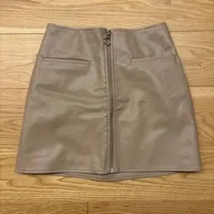 Chico レザーミニスカート