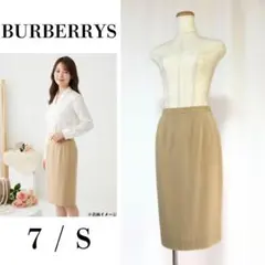 【上品】バーバリーズ BURBERRYS ウールタイトスカート ベージュ 7 Sのサムネイル