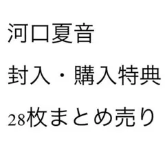 ノイミー　河口夏音　生写真　封入　まとめ売り
