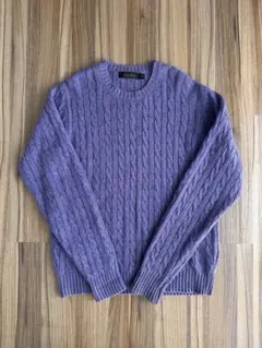 BROOKS BROTHERS ブルックスブラザーズ 紫ニットセーター USA製