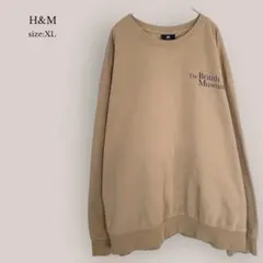 【エイチアンドエム】H&M 裏起毛トレーナー スウェット　メンズ　プリント