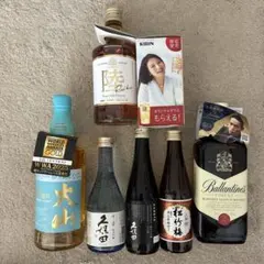 [即日発送 限定品]ウイスキー 日本酒 飲み比べセット 6本セットのサムネイル