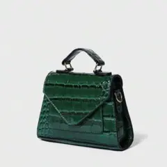 クロコダイル グリーン バッグ（小さめ）