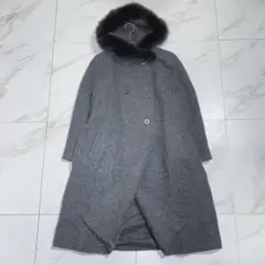 iΦ【美品】 Carat アンゴラ コート フォックス ロングコート モヘヤ 