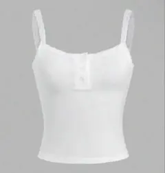 SHEIN GRL sona レースタンクトップ レースキャミソール ホワイトのサムネイル