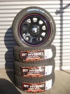 送料込☆デイトナ+モンスタRT☆155/65R14☆エブリーキャリーハイゼット 送料込☆デイトナ+モンスタRT☆155/65R14☆エブリーキャリーハイゼット