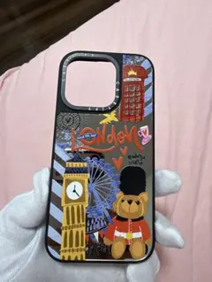 CASETiFY iPhone 15Pro ケース ロンドン　クマ