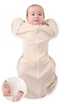 【手が出せる】 おくるみ 新生児 スワドル　Sサイズ ベージュ