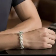 年始価格　メキシカン　銀　silver925 DNA ブレスレット　刻印