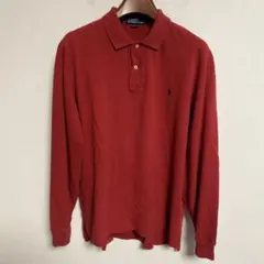 Polo by Ralph Lauren 長袖ポロシャツ レッド L