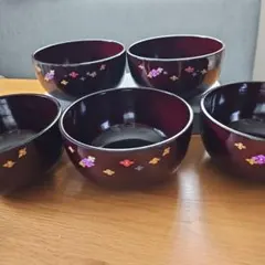 木粉 多用椀 悠花 5客セット 丼椀 汁椀のサムネイル
