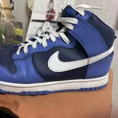 NIKE Dunk High ブルー ネイビー スニーカーのサムネイル