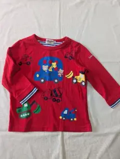 ミキハウス　ホットビスケッツ　長袖Tシャツ　80cm☆働くクルマ