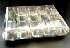 新品・未使用　ガラス 箸置き クリスタル5個セット