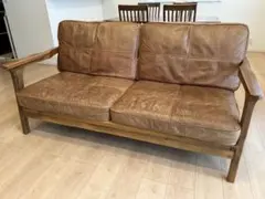 wtw ソファ TISMO 本革 レザー ダブルティー