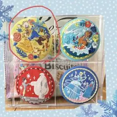 ディズニーキャラクター刺繍缶バッジ２ 美女と野獣1個