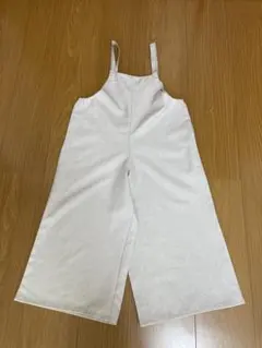 ベージュ オーバーオール 120cm サロペット キッズ ナチュラル 通学普段着