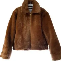 ワールド　ブラウン　ボアジャケット　OPAQUE.CLIP