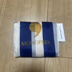 エコバック(ネイビー×ホワイト)/MONOPRIX